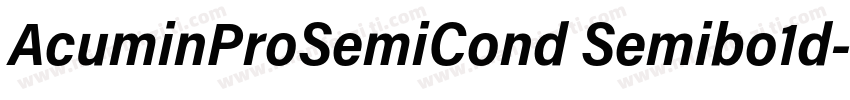 AcuminProSemiCond Semibo1d字体转换